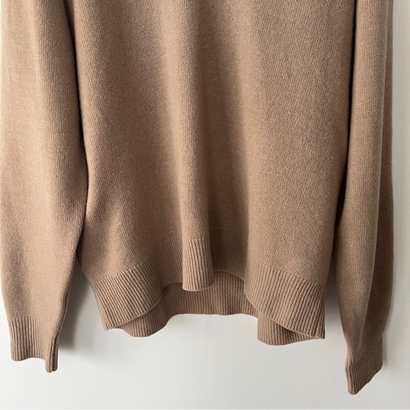 Vintage Camel Neutral Earthy Toned Lambswool Oversized Pullover Sweater Size XL - Picture 4 of 7